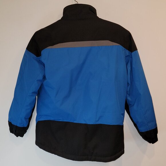 Boy's Protection System Ski-Snowboarding Jacket, Blue/Black, EUC Boys Size 10-12 - Picture 3 of 6
